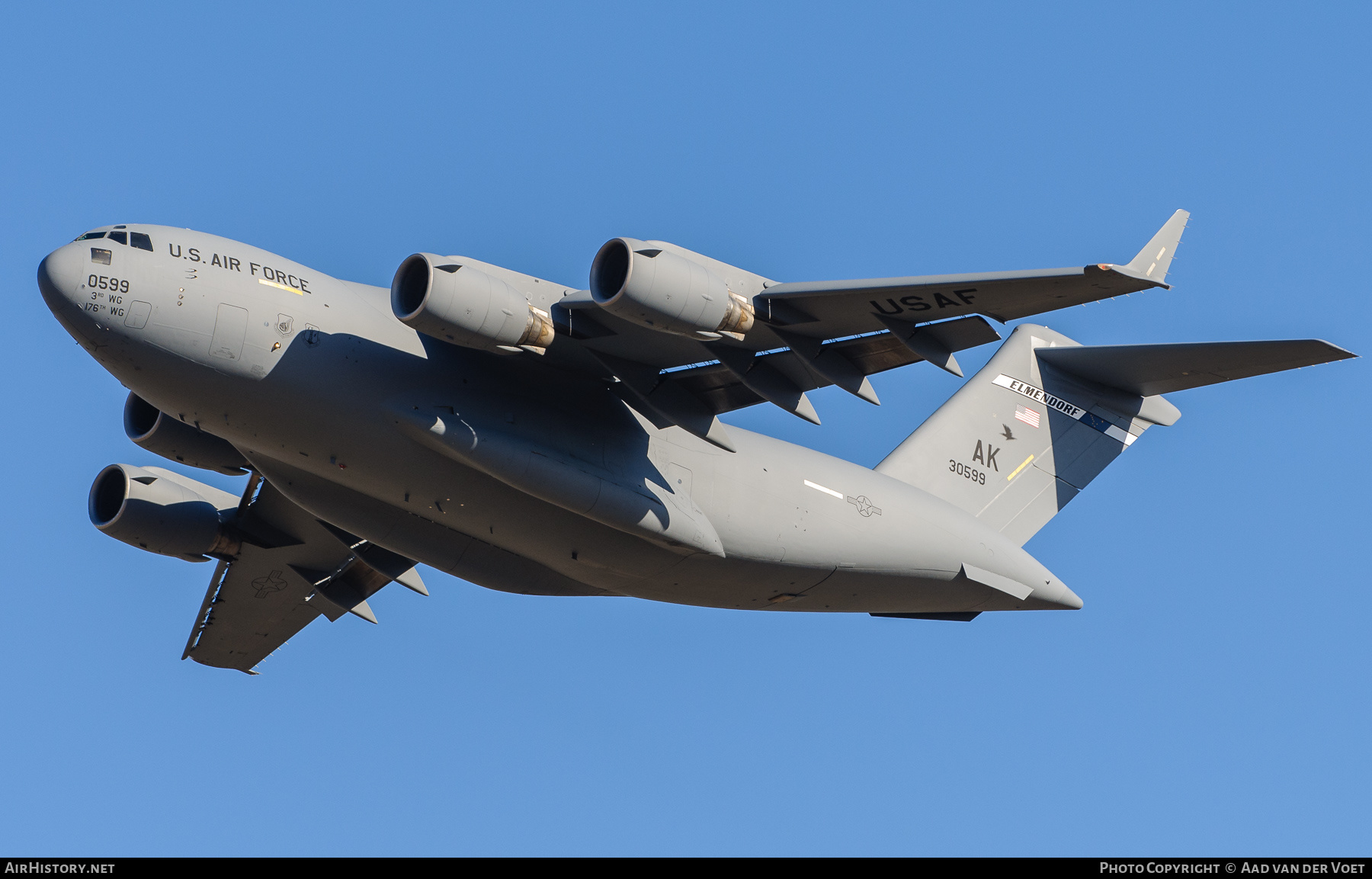 Aircraft Photo of 93-0599 / 30599 | McDonnell Douglas C-17A Globemaster III | USA - Air Force | AirHistory.net #295692