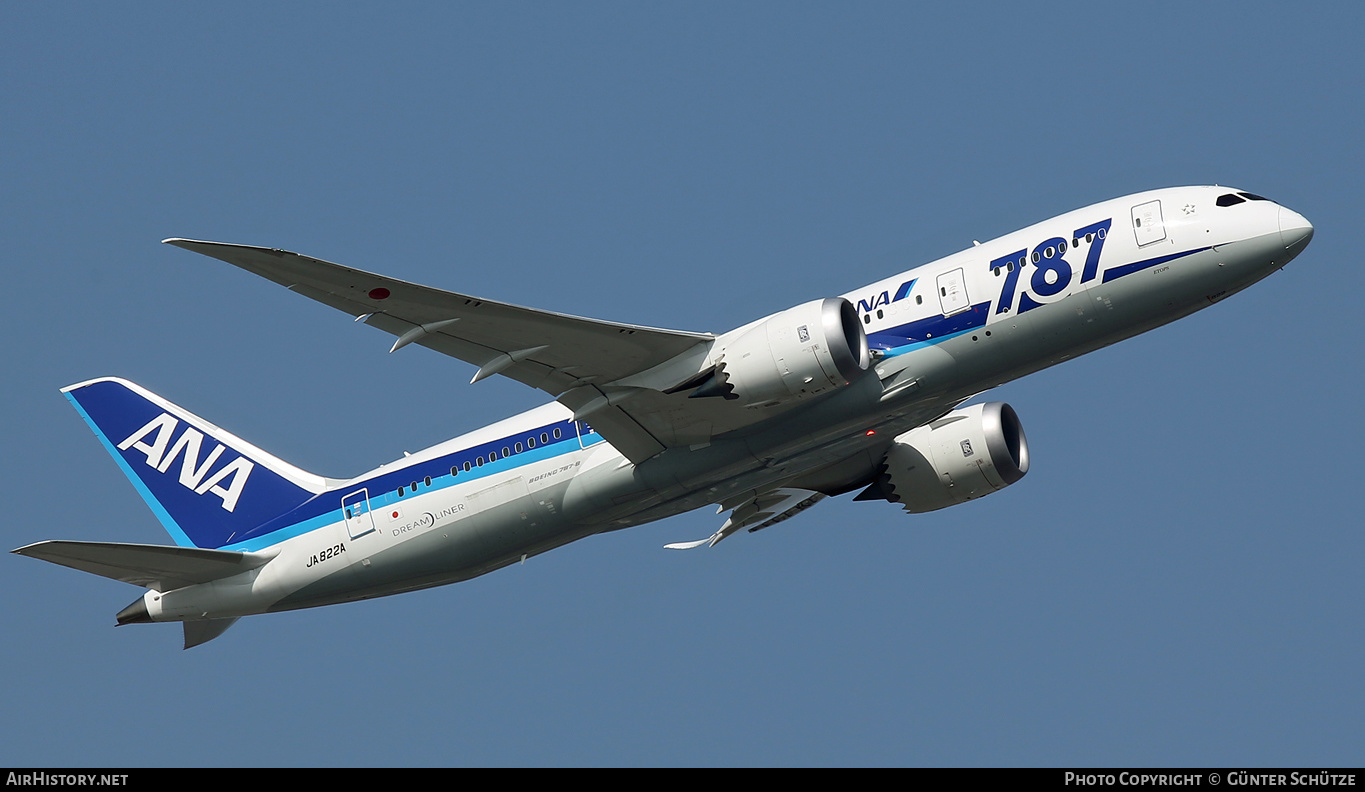 Aircraft Photo of JA822A | Boeing 787-8 Dreamliner | All Nippon Airways - ANA | AirHistory.net #295701