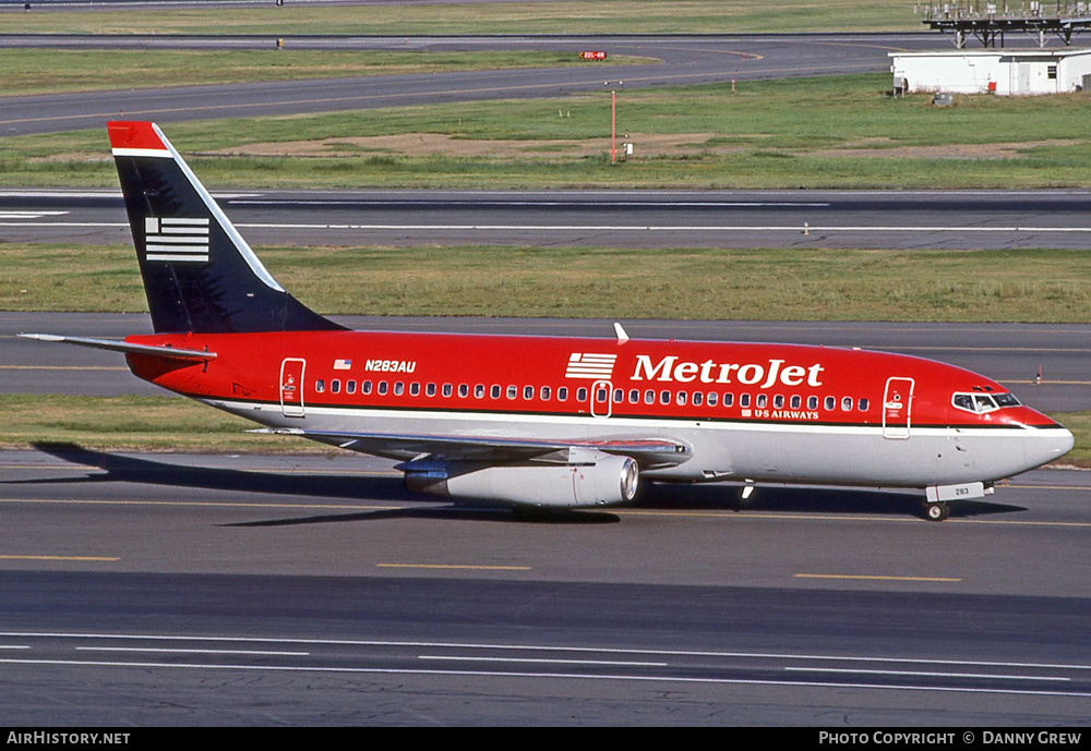 Aircraft Photo of N283AU | Boeing 737-2B7/Adv | Metrojet | AirHistory.net #295746