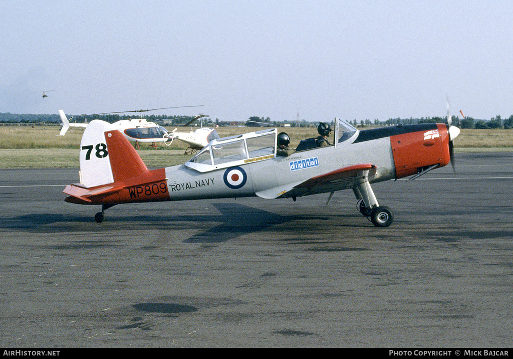 Aircraft Photo of G-BVTX / WP809 | De Havilland DHC-1 Chipmunk Mk22A | UK - Navy | AirHistory.net #295789