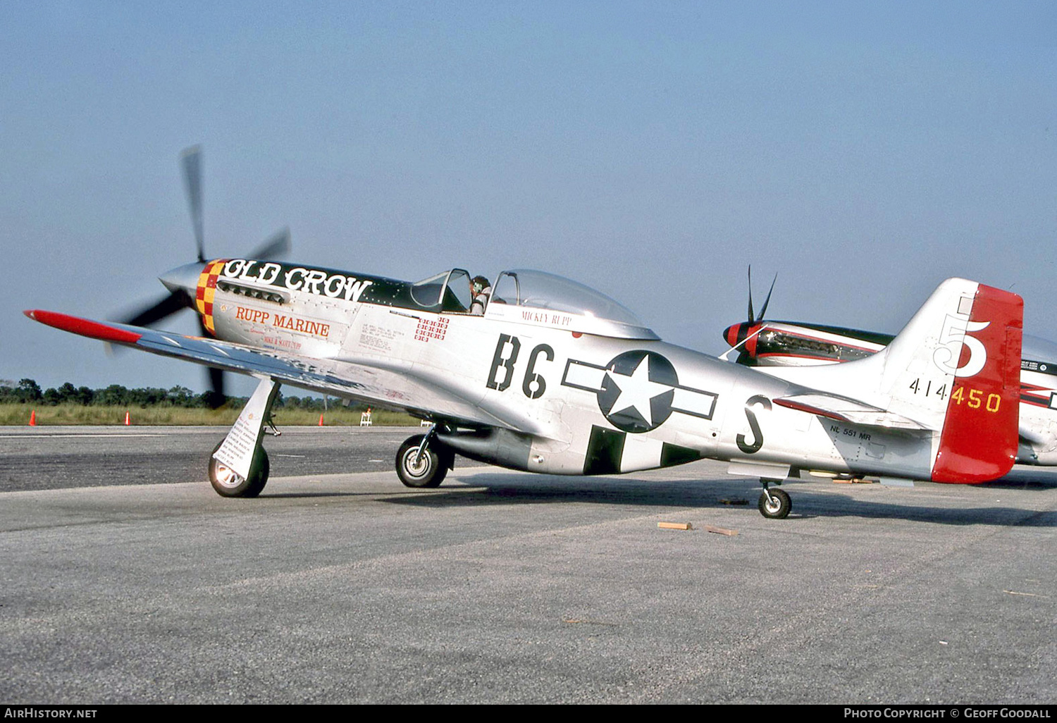 Aircraft Photo of N551MR / 414450 | North American P-51D Mustang | USA - Air Force | AirHistory.net #295802