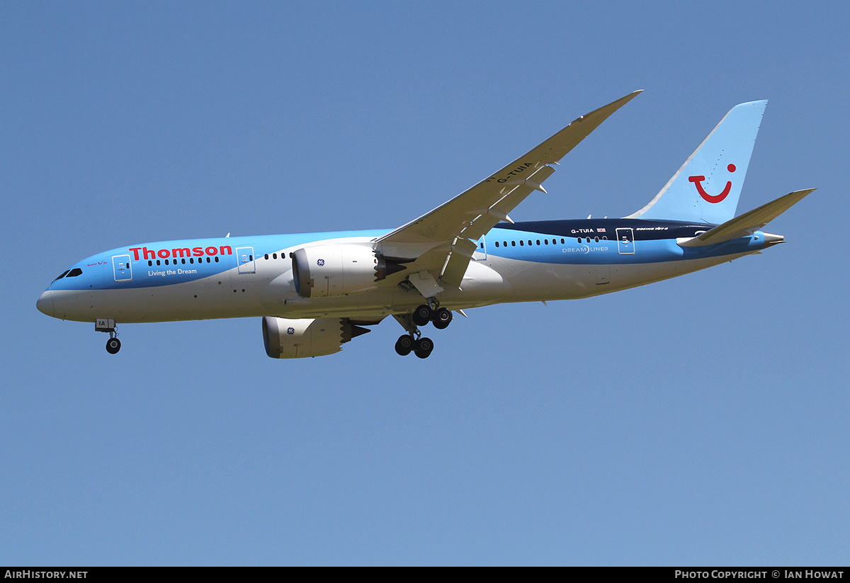Aircraft Photo of G-TUIA | Boeing 787-8 Dreamliner | Thomson Airways | AirHistory.net #295862