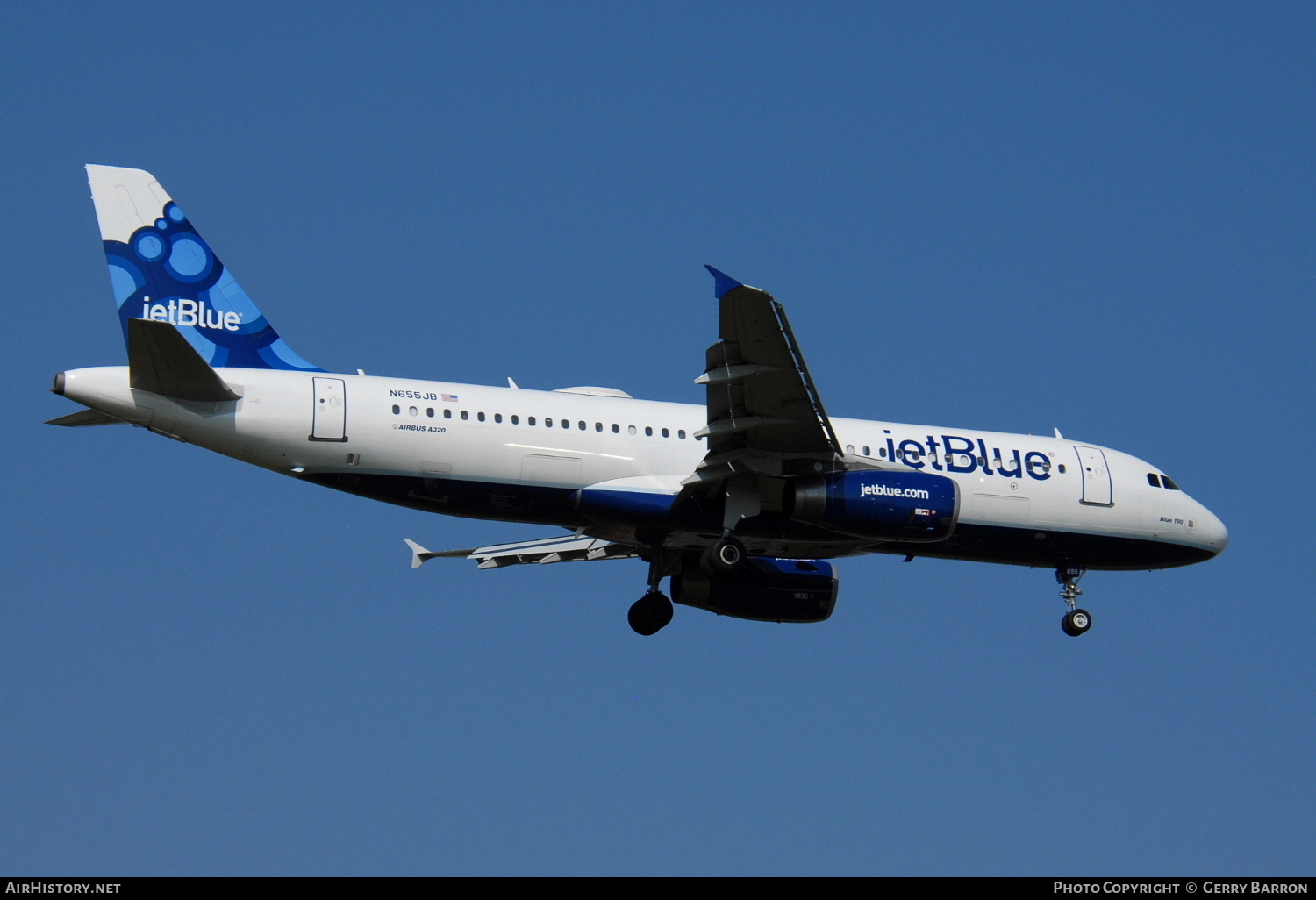 Aircraft Photo of N655JB | Airbus A320-232 | JetBlue Airways | AirHistory.net #295889
