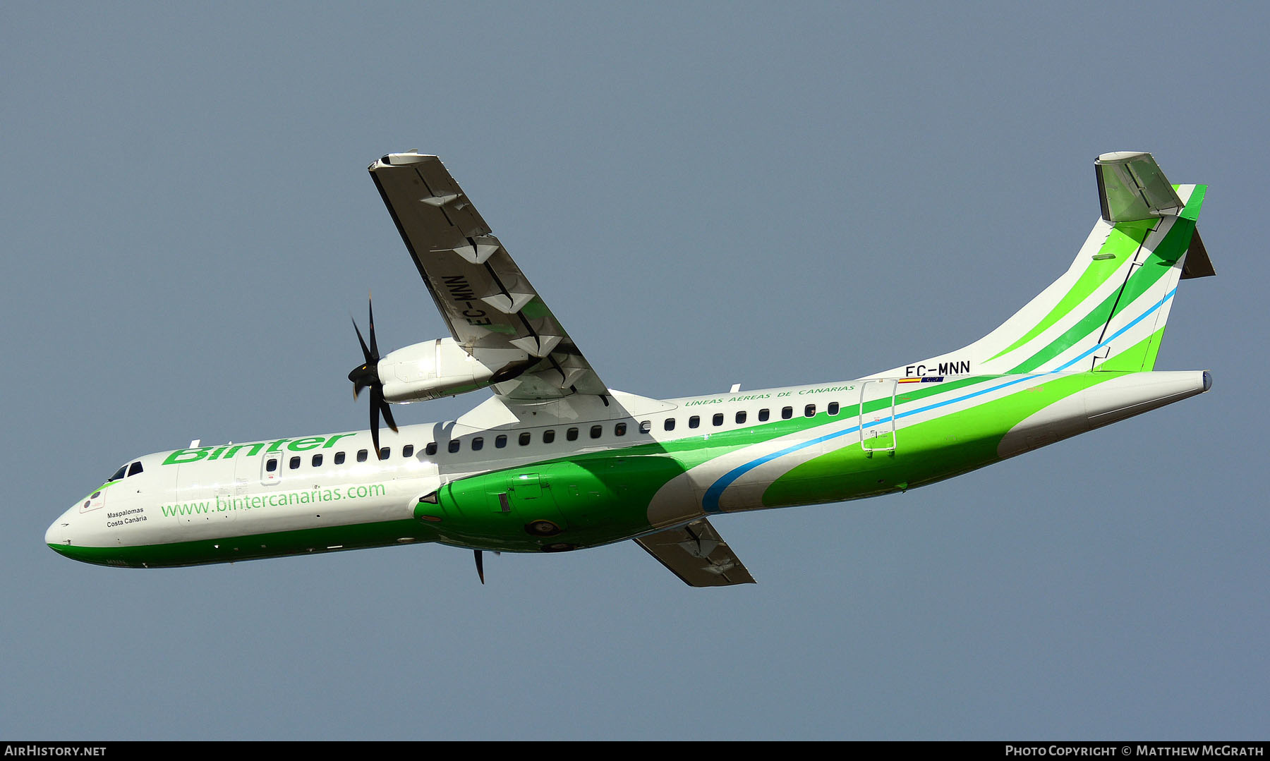 Aircraft Photo of EC-MNN | ATR ATR-72-600 (ATR-72-212A) | Binter Canarias | AirHistory.net #295901