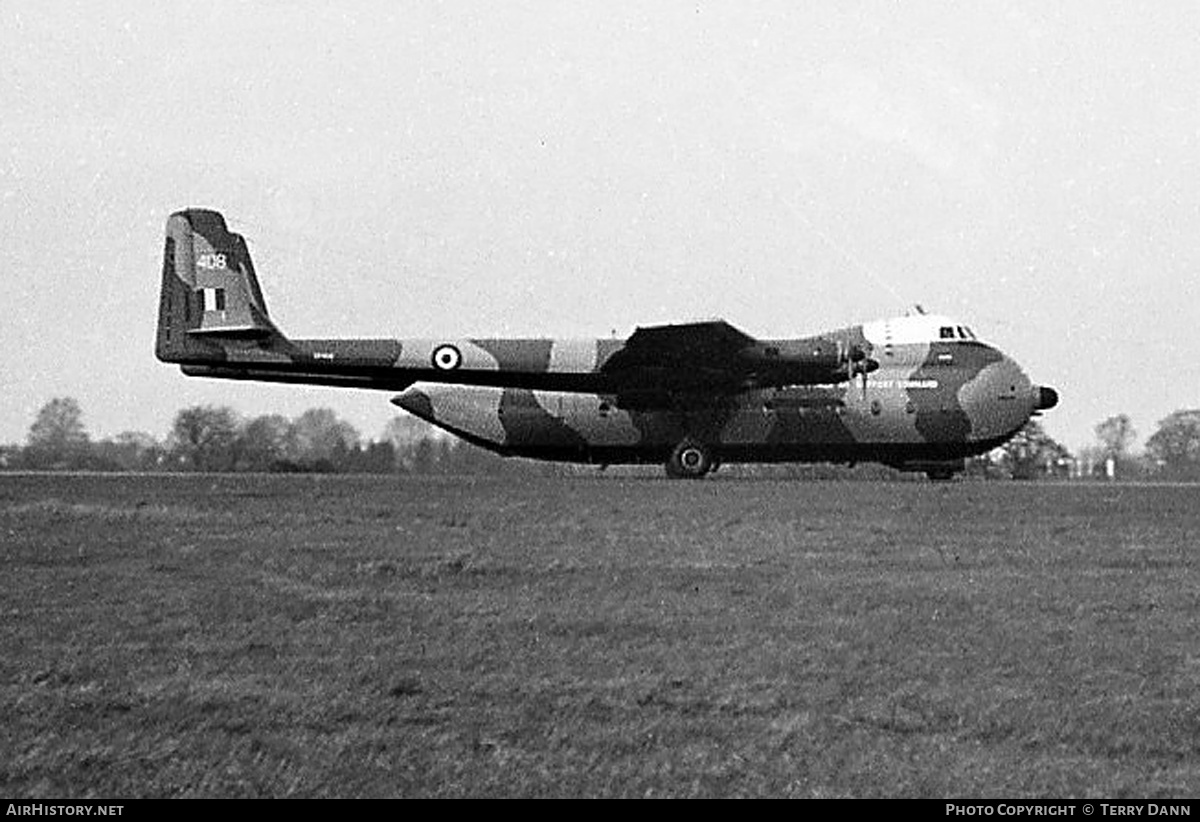 Aircraft Photo of XP408 | Armstrong Whitworth AW-660 Argosy C.1 | UK - Air Force | AirHistory.net #295921