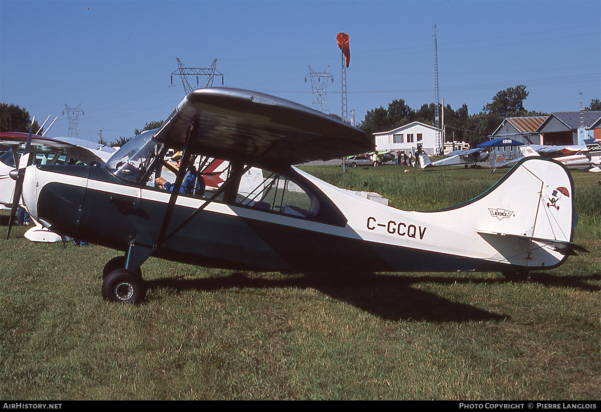 Aircraft Photo of C-GCQV | Aeronca 7AC Champion | AirHistory.net #295967