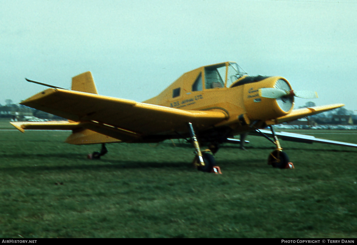 Aircraft Photo of G-AVZB | Zlin Z-37 Cmelak | ADS Aerial | AirHistory.net #295988