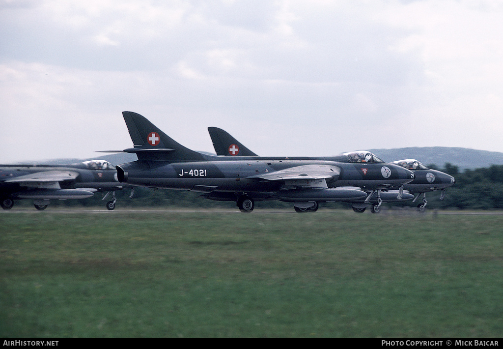 Aircraft Photo of J-4021 | Hawker Hunter F58 | Switzerland - Air Force | AirHistory.net #296005