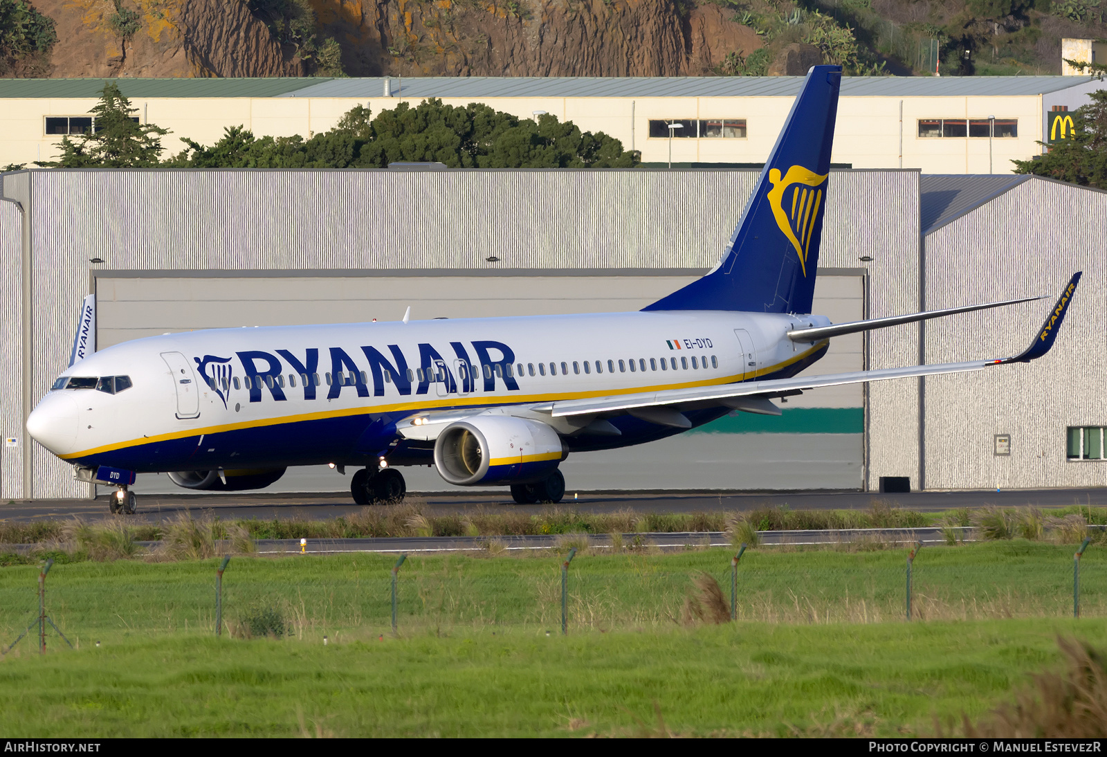 Aircraft Photo of EI-DYD | Boeing 737-8AS | Ryanair | AirHistory.net #296139