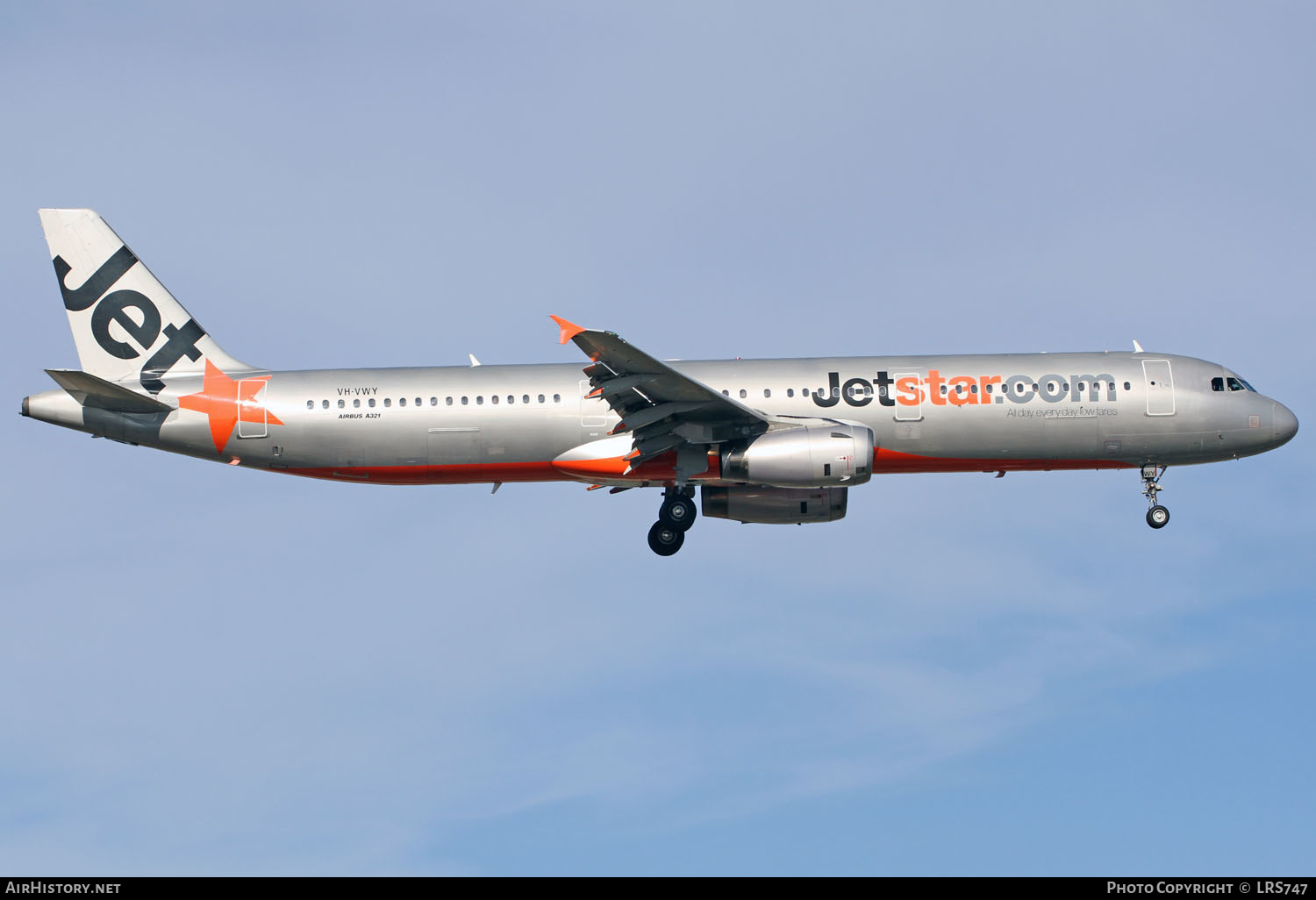 Aircraft Photo of VH-VWY | Airbus A321-231 | Jetstar Airways | AirHistory.net #296189