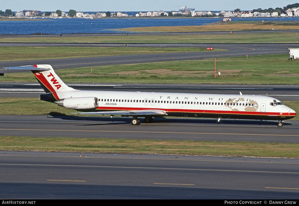 Aircraft Photo of N9406W | McDonnell Douglas MD-83 (DC-9-83) | Trans World Airlines - TWA | AirHistory.net #296228