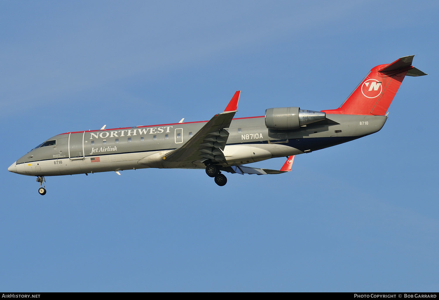 Aircraft Photo of N8710A | Bombardier CRJ-440 (CL-600-2B19) | Northwest Jet Airlink | AirHistory.net #296233