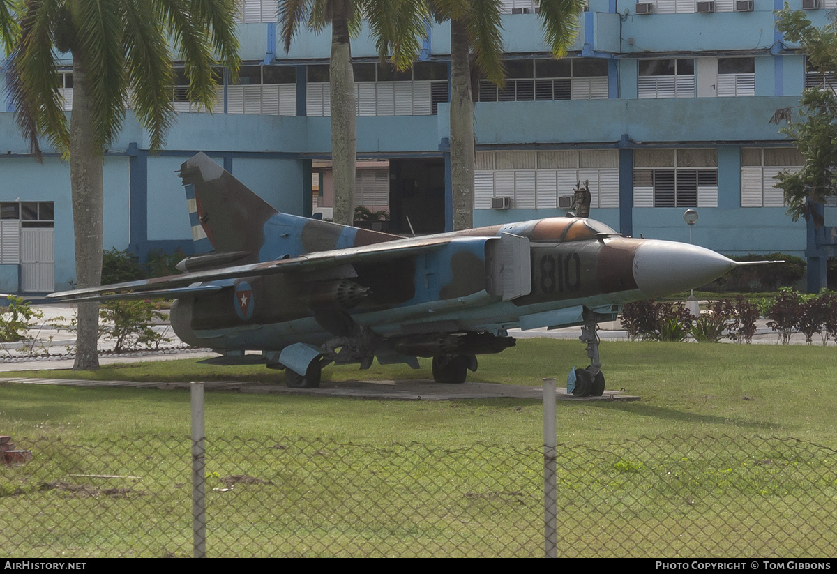 Aircraft Photo of 810 | Mikoyan-Gurevich MiG-23MF | Cuba - Air Force | AirHistory.net #296317