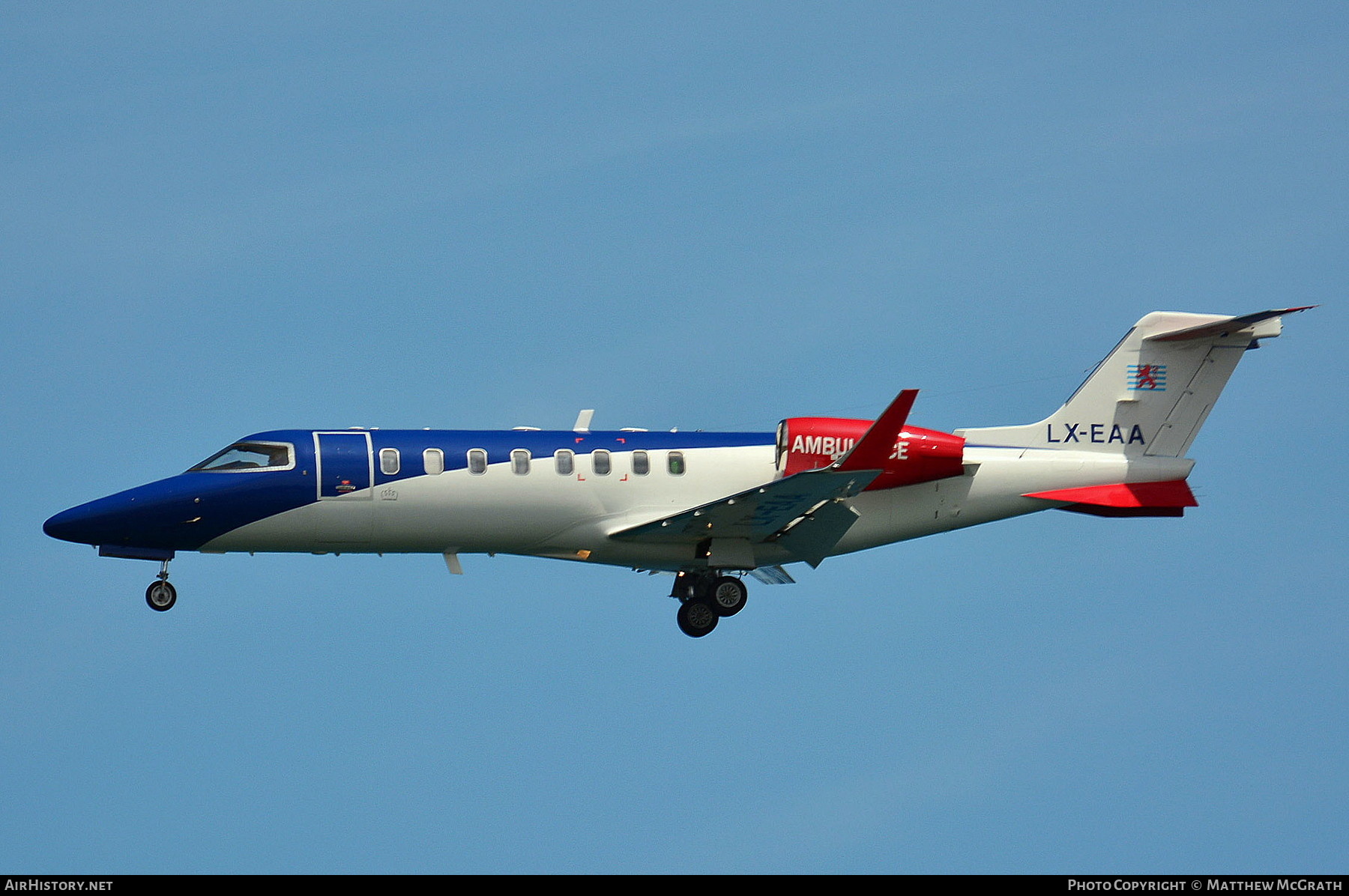 Aircraft Photo of LX-EAA | Learjet 45 | LAR - Luxembourg Air Rescue | AirHistory.net #296377