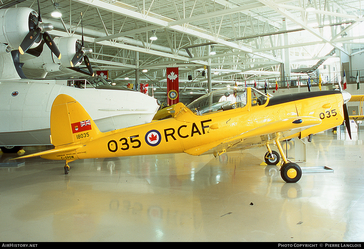 Aircraft Photo of C-FPOW / 18035 | De Havilland Canada DHC-1B-2-S5 Chipmunk Mk2 | Canadian Warplane Heritage | Canada - Air Force | AirHistory.net #296464