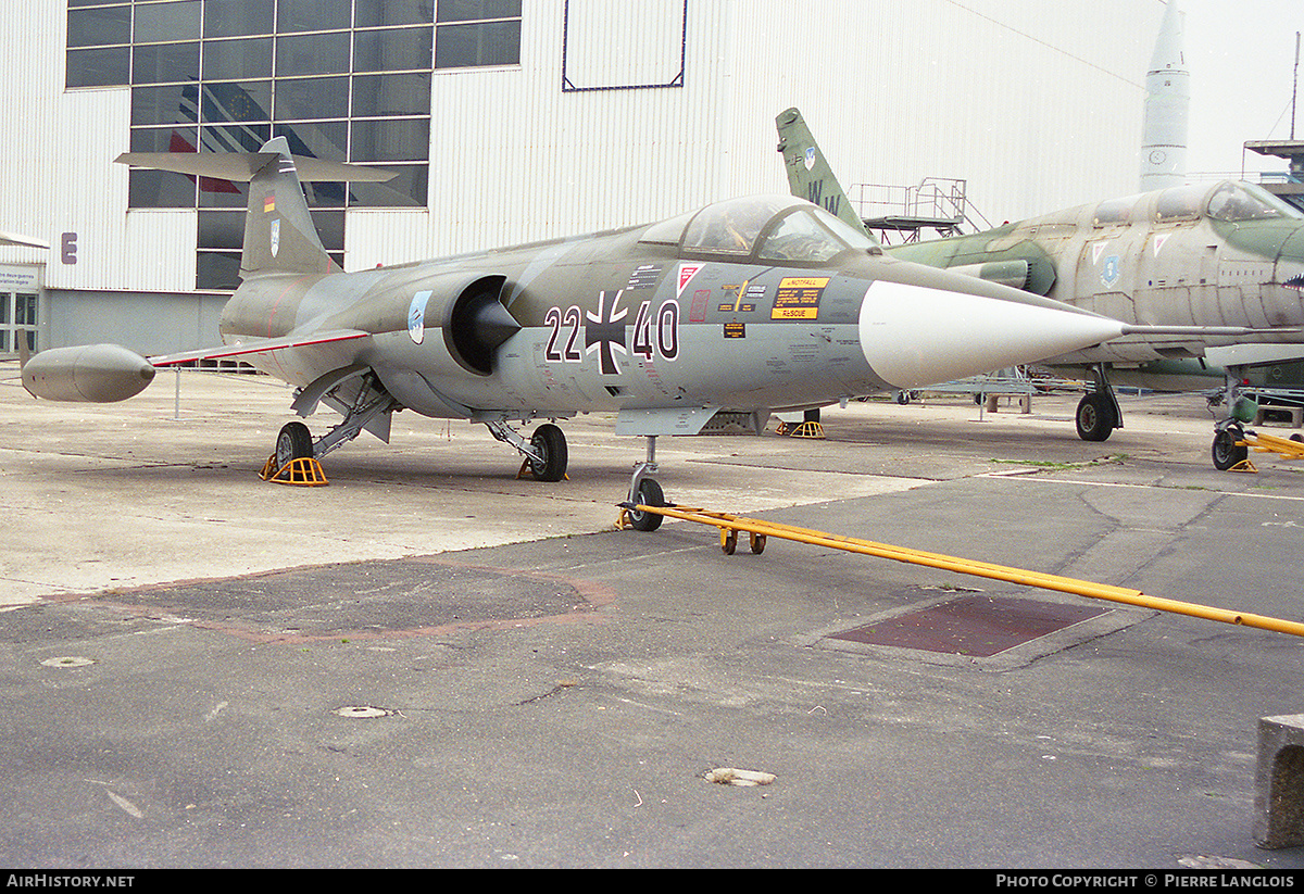 Aircraft Photo of 2240 | Lockheed F-104G Starfighter | Germany - Air Force | AirHistory.net #296470