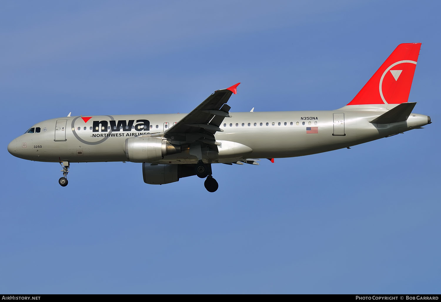 Aircraft Photo of N350NA | Airbus A320-212 | Northwest Airlines | AirHistory.net #296485