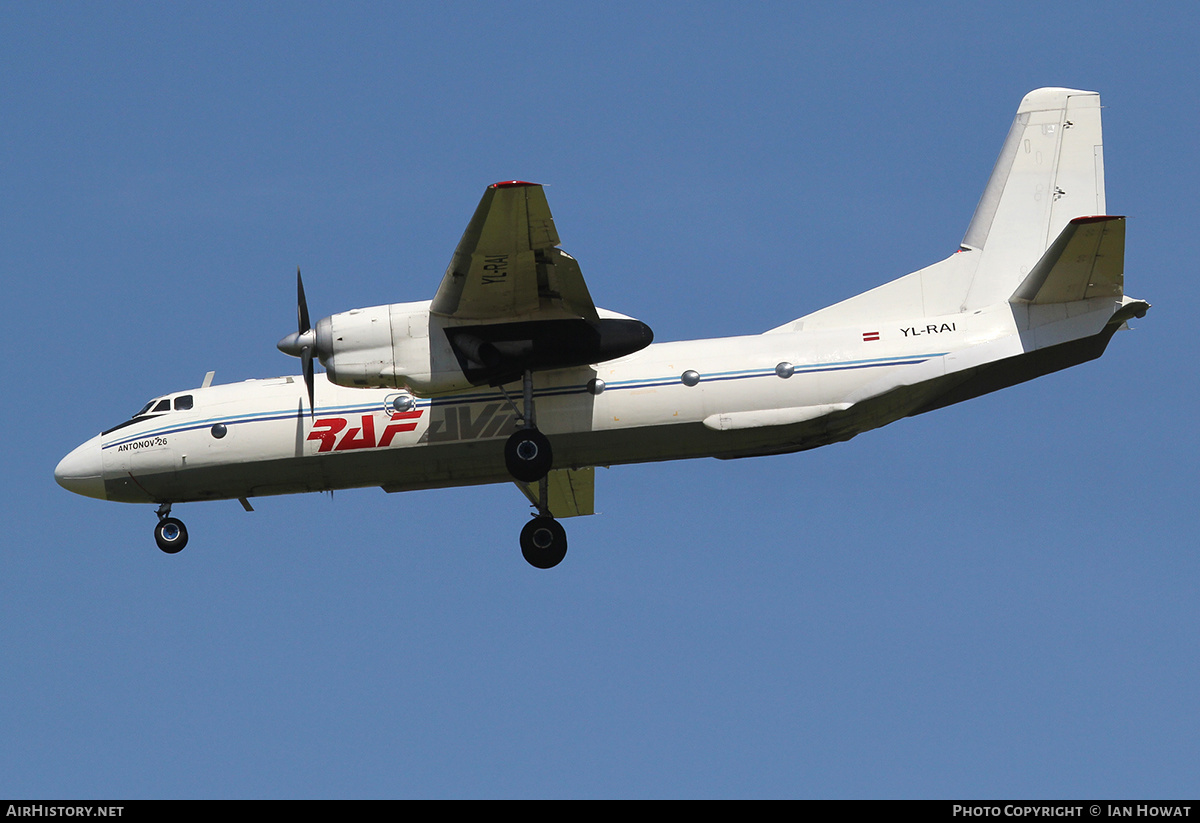 Aircraft Photo of YL-RAI | Antonov An-26B | RAF-Avia Airlines | AirHistory.net #296519