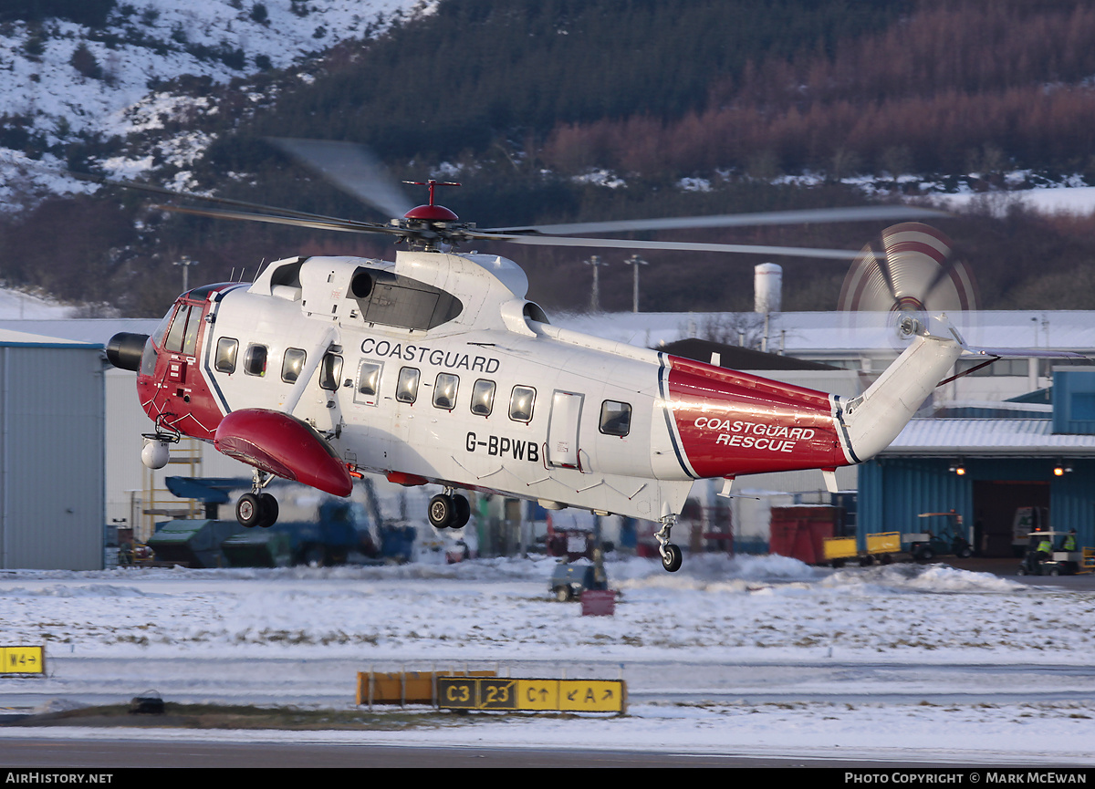 Aircraft Photo of G-BPWB | Sikorsky S-61N MkII | HM Coastguard | AirHistory.net #296532