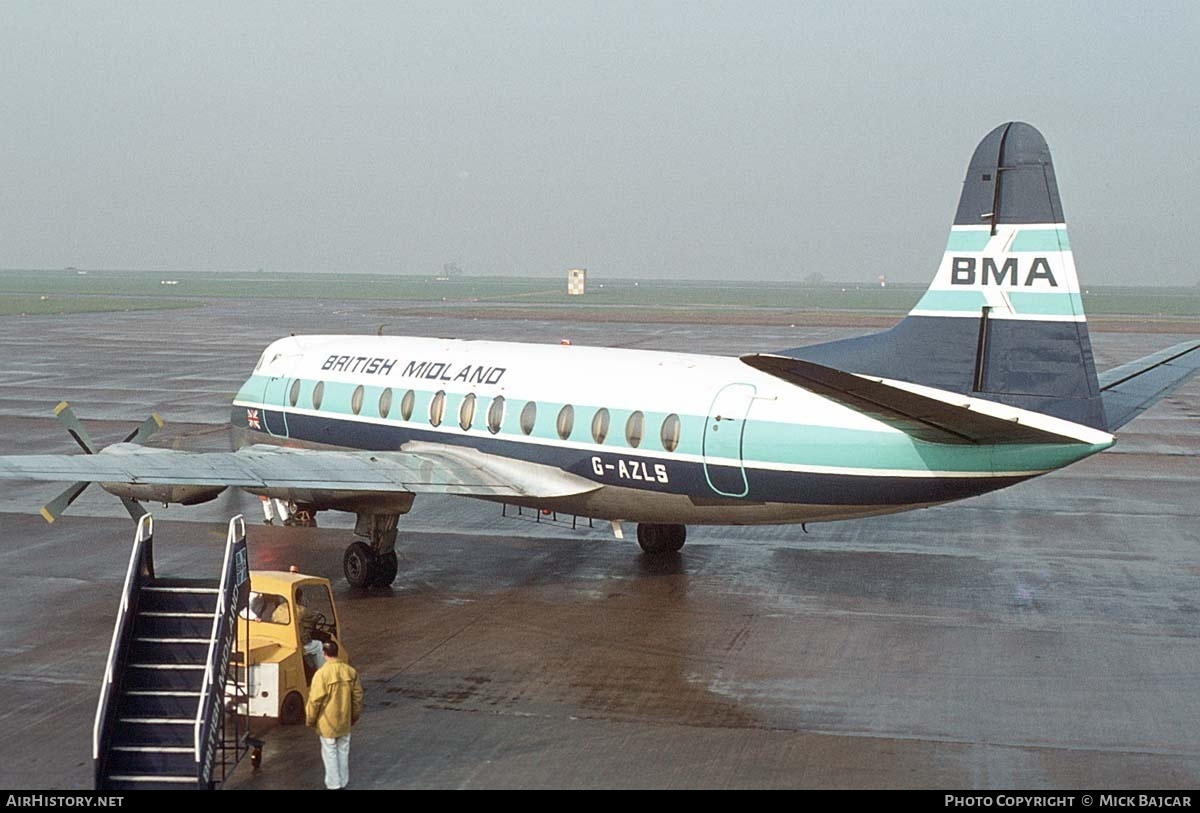 Aircraft Photo of G-AZLS | Vickers 813 Viscount | British Midland Airways - BMA | AirHistory.net #296572