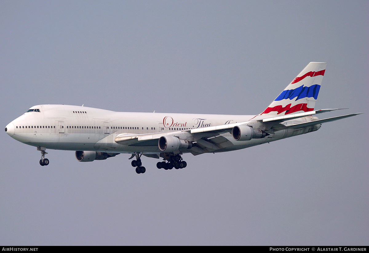 Aircraft Photo of HS-UTB | Boeing 747-246B | Orient Thai Airlines | AirHistory.net #296605