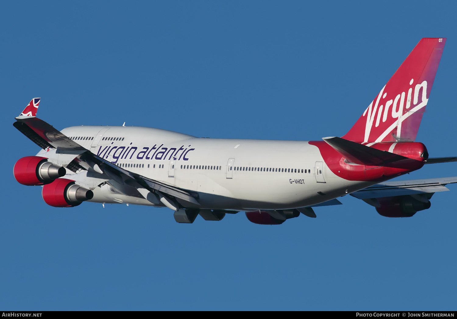 Aircraft Photo of G-VHOT | Boeing 747-4Q8 | Virgin Atlantic Airways | AirHistory.net #296748