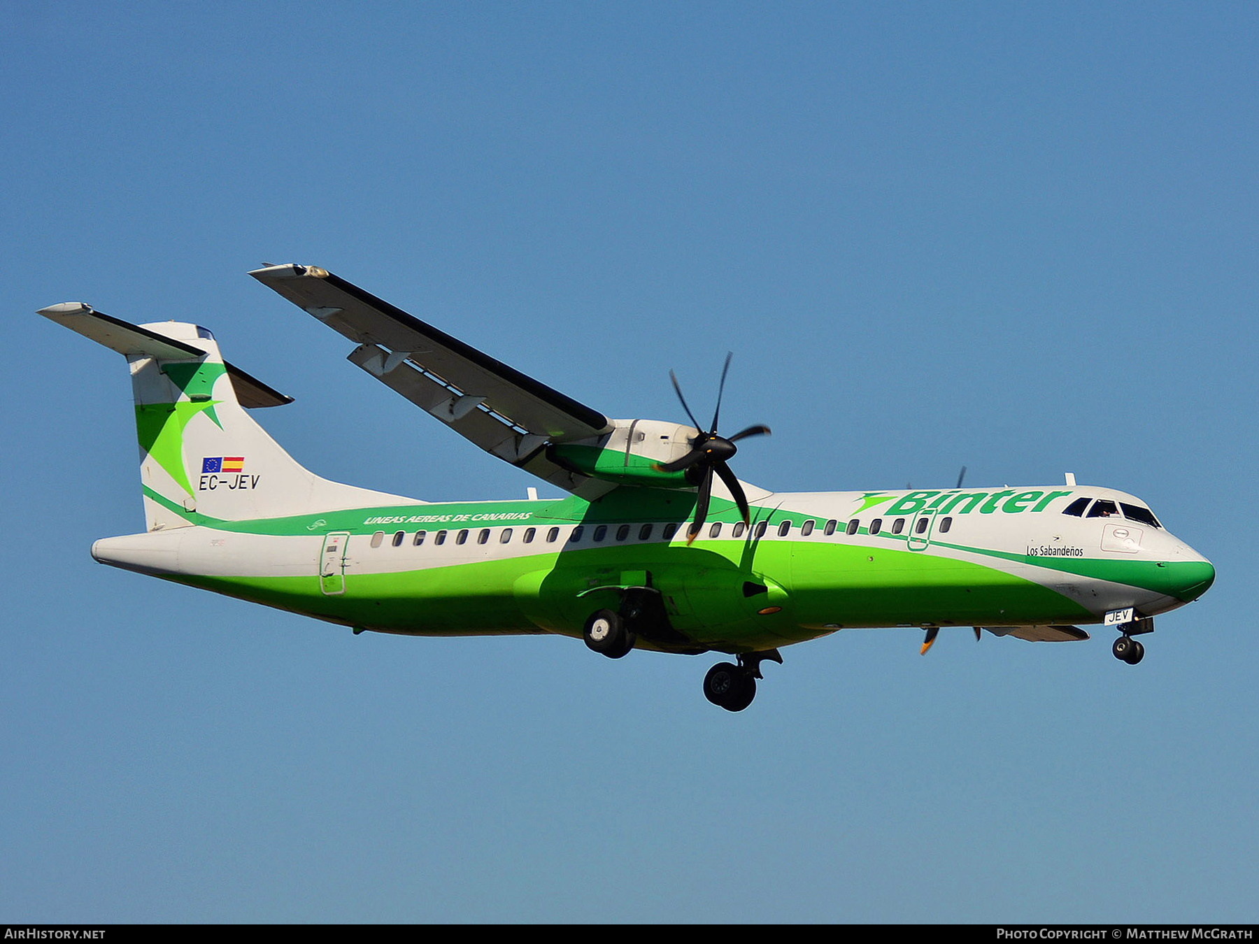 Aircraft Photo of EC-JEV | ATR ATR-72-500 (ATR-72-212A) | Binter Canarias | AirHistory.net #296770