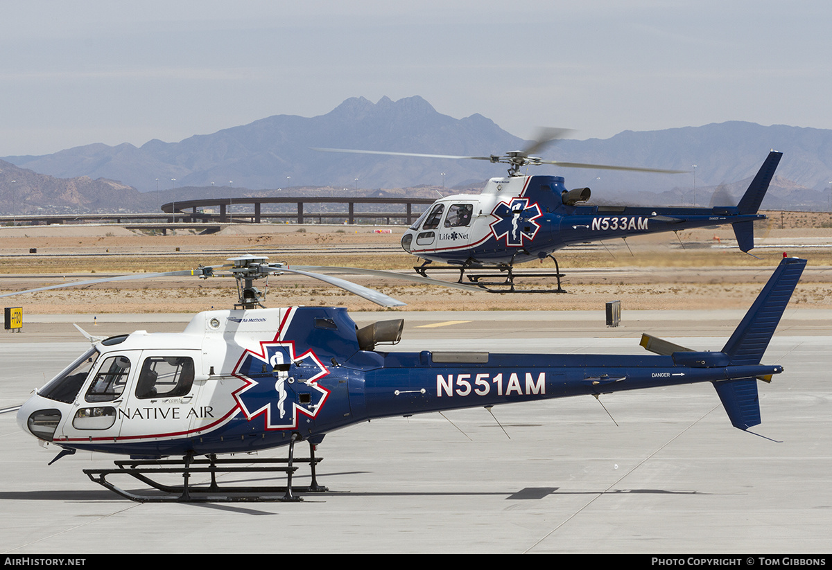 Aircraft Photo of N551AM | Aerospatiale AS-350B Squirrel | Native Air | AirHistory.net #296776