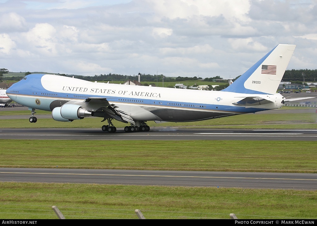 Aircraft Photo of 82-8000 | Boeing VC-25A | USA - Air Force | AirHistory.net #296799