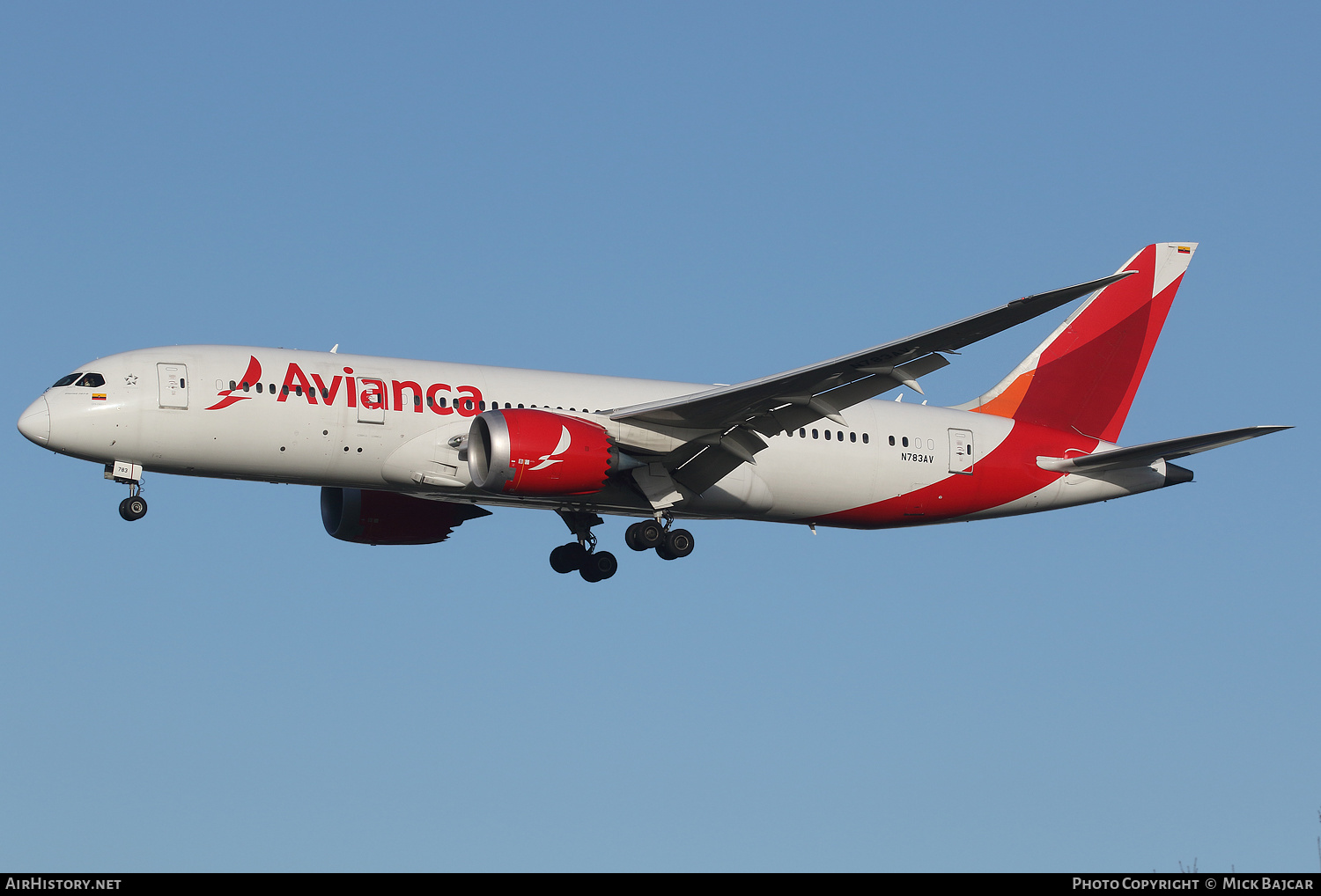 Aircraft Photo of N783AV | Boeing 787-8 Dreamliner | Avianca | AirHistory.net #296813