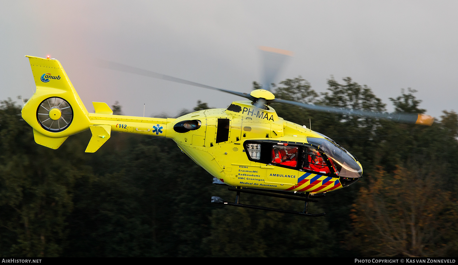 Aircraft Photo of PH-MAA | Eurocopter EC-135T-2+ | ANWB Medical Air Assistance | AirHistory.net #296817