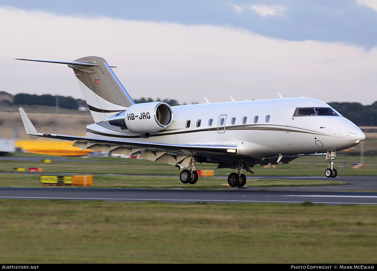 Aircraft Photo of HB-JRG | Bombardier Challenger 604 (CL-600-2B16) | AirHistory.net #296821