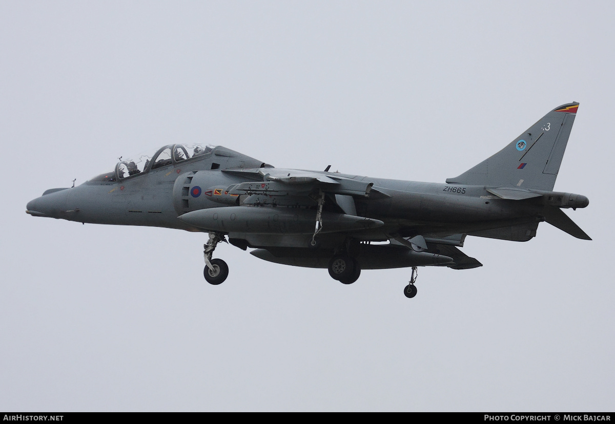 Aircraft Photo of ZH665 | British Aerospace Harrier T12 | UK - Air Force | AirHistory.net #296827