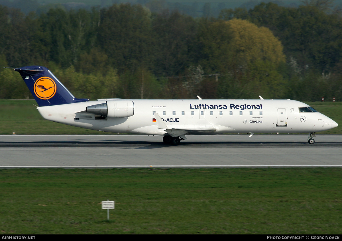 Aircraft Photo of D-ACJE | Bombardier CRJ-200LR (CL-600-2B19) | Lufthansa Regional | AirHistory.net #296891