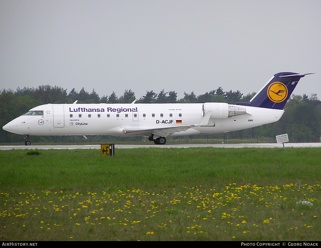 Aircraft Photo of D-ACJF | Bombardier CRJ-100LR (CL-600-2B19) | Lufthansa Regional | AirHistory.net #296899