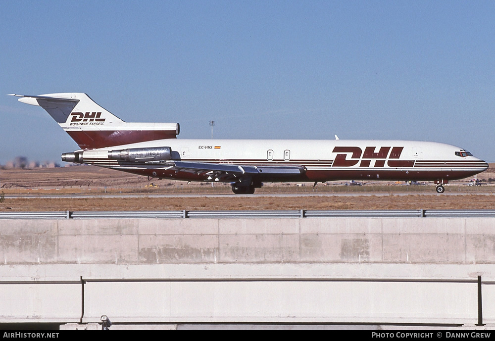 Aircraft Photo of EC-HIG | Boeing 727-277/Adv(F) | DHL Worldwide Express | AirHistory.net #296939