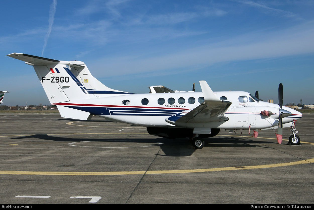 Aircraft Photo of F-ZBGO | Hawker Beechcraft 350i King Air (B300) | Douane Francaise | AirHistory.net #296949