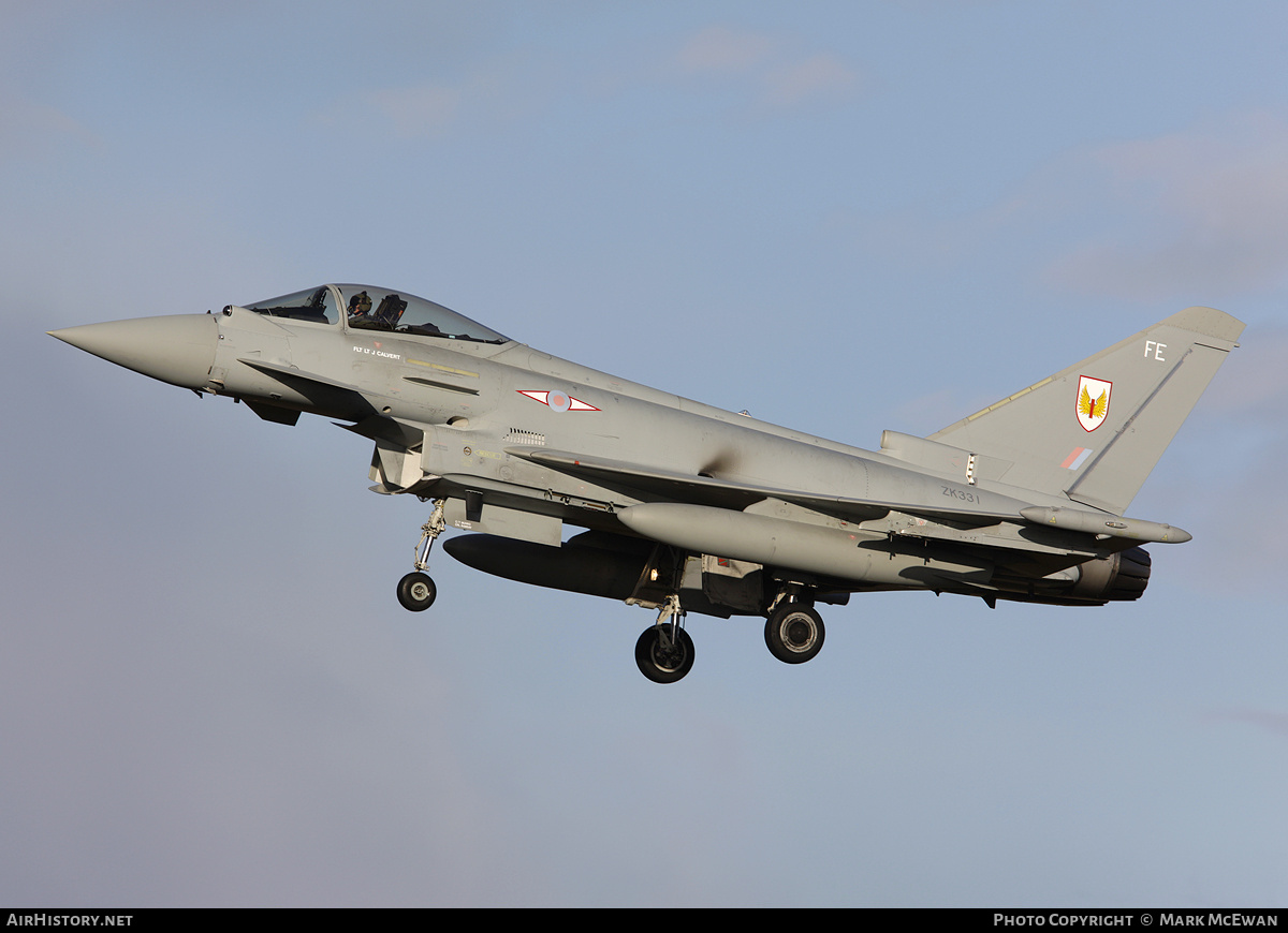 Aircraft Photo of ZK331 | Eurofighter EF-2000 Typhoon FGR4 | UK - Air Force | AirHistory.net #297015