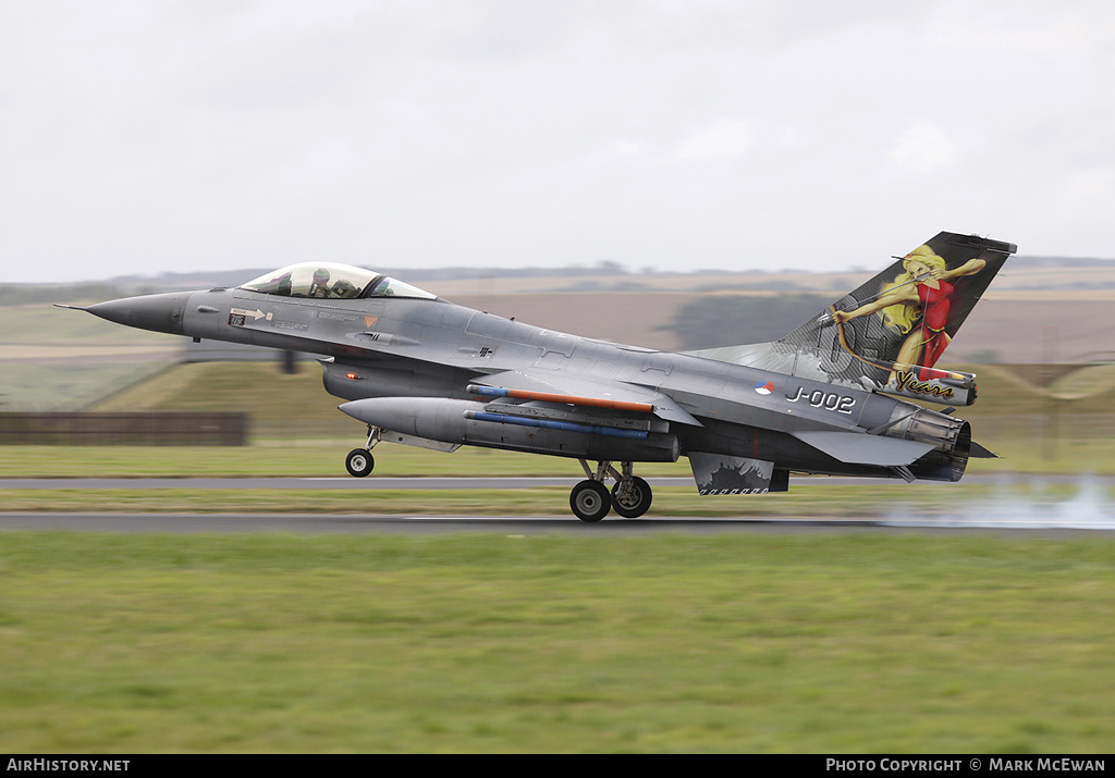 Aircraft Photo of J-002 | General Dynamics F-16AM Fighting Falcon | Netherlands - Air Force | AirHistory.net #297026