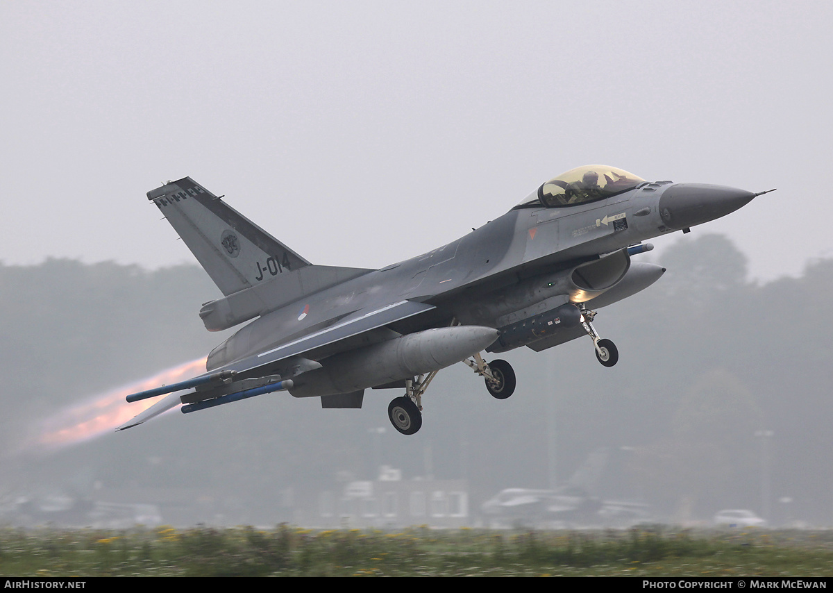 Aircraft Photo of J-014 | General Dynamics F-16AM Fighting Falcon | Netherlands - Air Force | AirHistory.net #297030