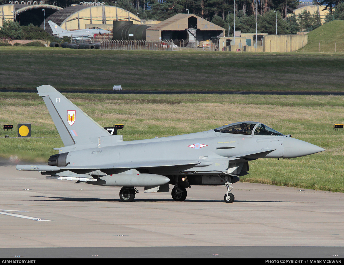 Aircraft Photo of ZK340 | Eurofighter EF-2000 Typhoon FGR4 | UK - Air Force | AirHistory.net #297043