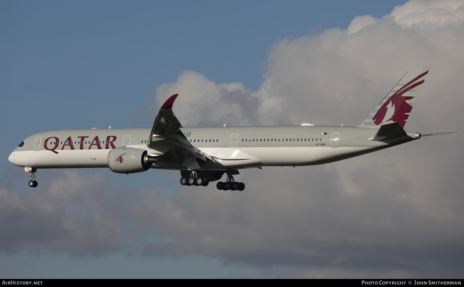 Aircraft Photo of A7-ANO | Airbus A350-1041 | Qatar Airways | AirHistory.net #297047