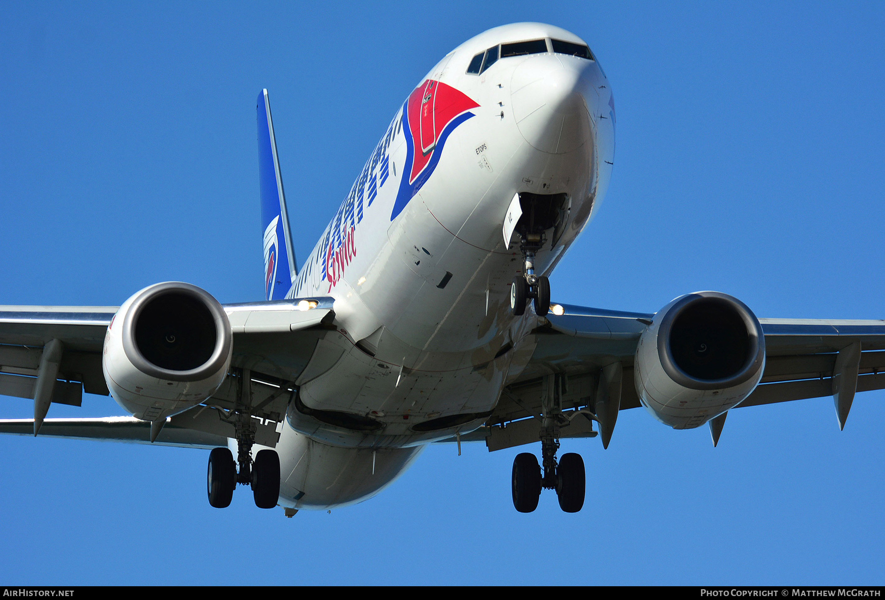 Aircraft Photo of SP-TVZ | Boeing 737-8BK | Travel Service | AirHistory.net #297117