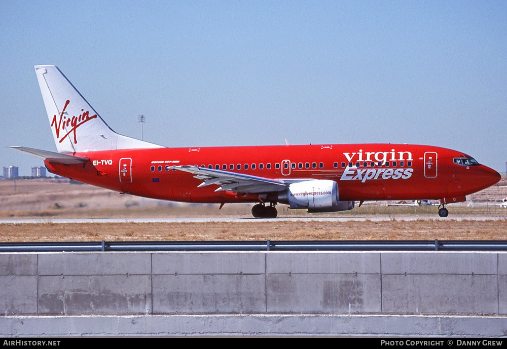 Aircraft Photo of EI-TVQ | Boeing 737-36N | Virgin Express | AirHistory.net #297119