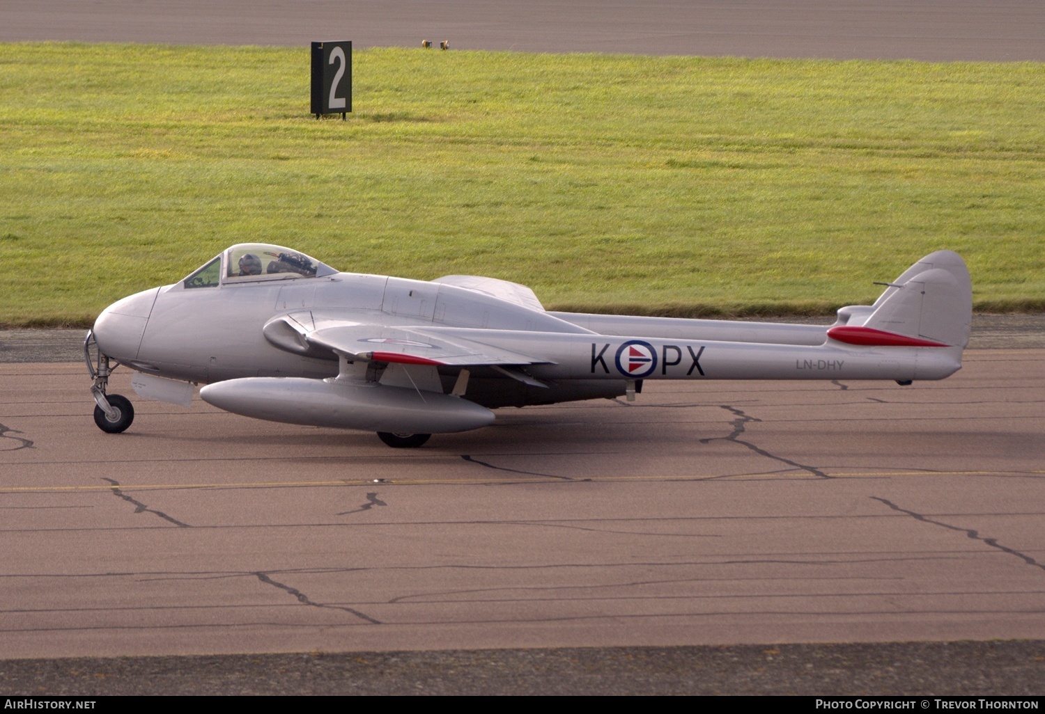 Aircraft Photo of LN-DHY | De Havilland D.H. 100 Vampire FB6 | Norway - Air Force | AirHistory.net #297129