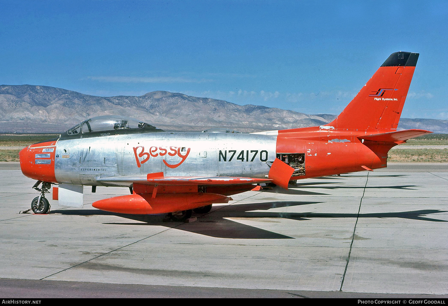 Aircraft Photo of N74170 | Canadair QF-86E Sabre | Flight Systems Inc. | AirHistory.net #297136