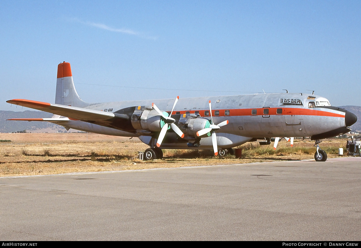 Aircraft Photo of EC-GGB | Douglas DC-7C/AT | Basaer - Baquero Servicios Aéreos | AirHistory.net #297198