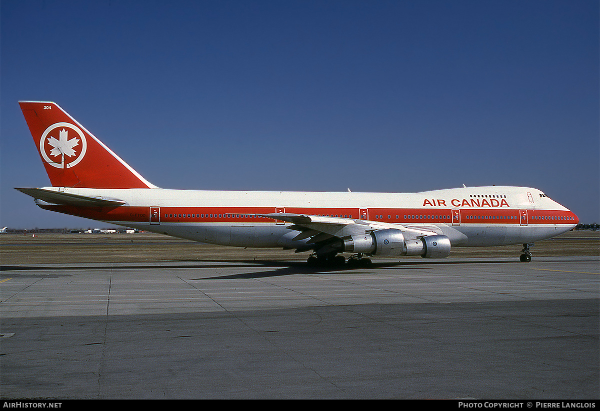 Aircraft Photo of C-FTOD | Boeing 747-133 | Air Canada | AirHistory.net #297213