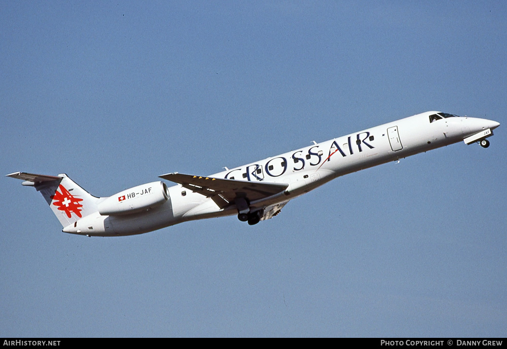 Aircraft Photo of HB-JAF | Embraer ERJ-145LU (EMB-145LU) | Crossair | AirHistory.net #297261