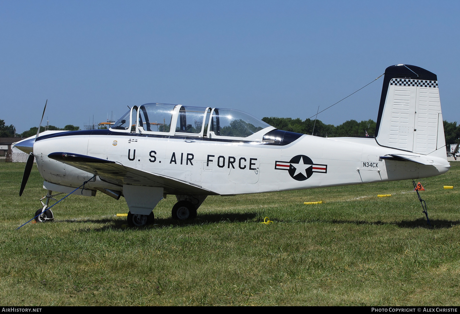 Aircraft Photo of N34CX | Beech T-34A Mentor (45) | USA - Air Force | AirHistory.net #297266